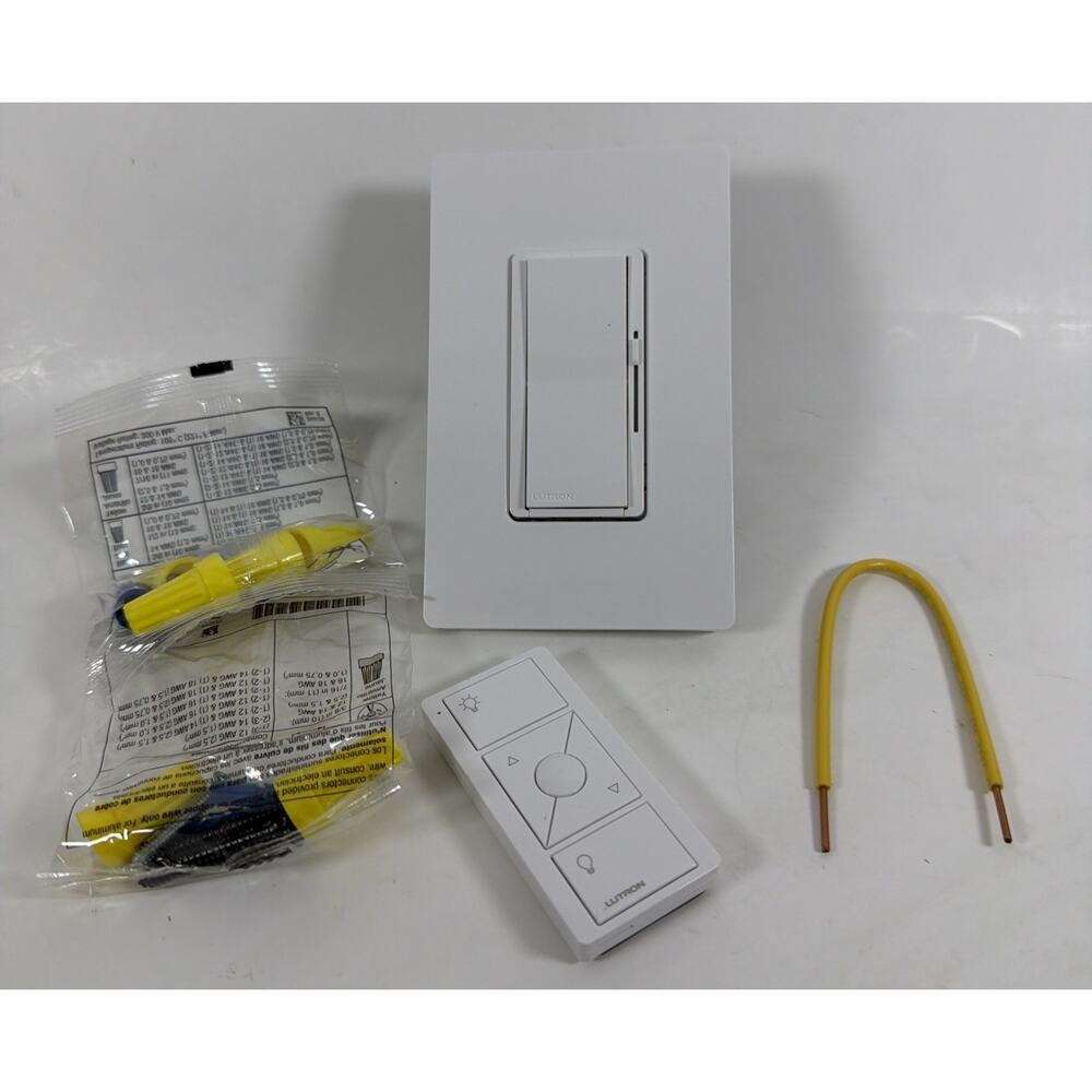 Lutron Smart Dimmer Switch Caseta DVRF-6L-WH 150 Watt LED White & Pico Remote